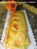 Rotolo di brisè con ricotta e spinaci