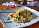 Tagliatelle light con platessa e ciliegini