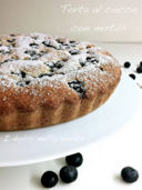 Torta al cocco con mirtilli