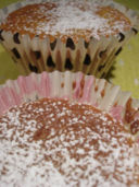 Muffins con marmellata ai mirtilli rossi