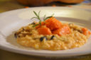 Risotto alla Zucca, Castelmagno e Funghi Pioppini