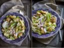 Panzanella di fave e cipolle al basilico