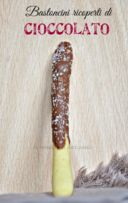 Bastoncini ricoperti di cioccolato - Chocolate covered shortbread sticks