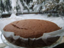 Torta al cioccolato fondente....senza la sua panna, ma con tanta tanta neve!