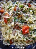 Tagliatelle con sarde alla marsala