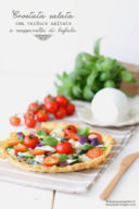 Crostata salata con verdure saltate e mozzarella di bufala Pettinicchio