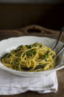 Carbonara con asparagi