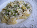 Mezze penne light  con pollo e piselli