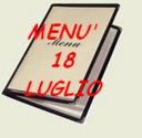 Menù per il 18 luglio