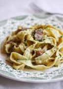 Tagliatelle prosciutto e carciofi
