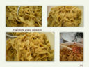 Tagliatelle in cottura