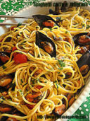 Spaghetti cozze e zafferano