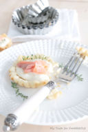 Tartellette salate al salmone