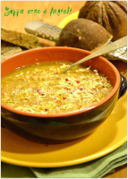 Zuppa orzo e fagioli- Barley beans soup
