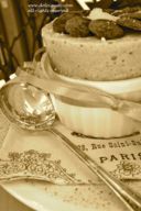 soufflé ghiacciato alle pesche e frutti di bosco