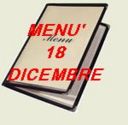 Menù per il 18 dicembre