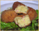 Polpette di patate würstel e rosmarino