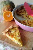 Quiche di zucca e verza, profumata all'arancia