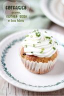 Cupcakes salati al Lou blau, cavolo nero e porri per un weekend all'insegna del biologico.