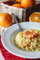 Risotto alle mazzancolle profumato all'arancia