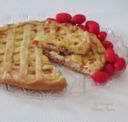 Crostata salata ricotta speck e pomodorini