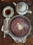 Autunno: torta di cioccolato, pere e cous cous
