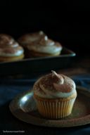 Cupcake alla vaniglia [con mousse al latte condensato e Nutella]