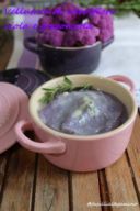 Vellutata di cavolfiore viola e gorgonzola