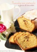 Plumcake con pistacchi e gocce di cioccolato