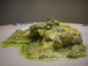 Ravioloni allo Speck e Pesto al Pistacchio