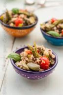 Quinoa con fave, pomodorini e asparagi perché anche io sono regina della casa!