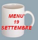 Menù per il 19 settembre