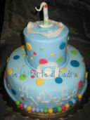 (S)torta piena di colori per il primo compleanno di Andrea...