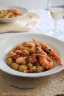 Gnocchetti al basilico con sugo di scampi