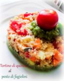 Tortino di quinoa al pesto di fagiolini perchè io e voi valiamo!