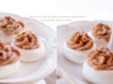 Vol-au vent di meringa con mousse di castagne e caramello al burro salato