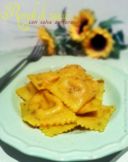 Ravioli di zucca con salsa zafferano