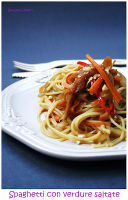 Spaghetti siculo-thailandesi perché domenica cucina lui!