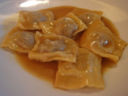 Agnolotti al sugo d'arrosto, piatto tipico del Carnevale