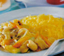 Pollo al curry e riso basmati