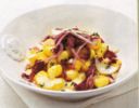 Gnocchetti alla provola con radicchio.