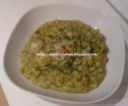 Risotto crema di piselli e speck