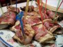Involtini di melanzane, formaggio e pancetta