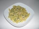 Mezze penne con i gamberetti