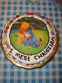 La torta per il 1° complemese di Christian