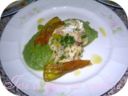Filetti di cernia con salsa di zucchine