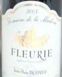 Fleurie Domaine de La Madone 2003 Jean-Marc Déspres