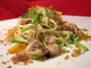 Tagliolini con calamaretti penna