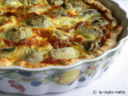 Quiche ai carciofi e burrata