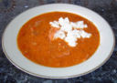 Zuppa di pomodoro con pecorino fresco